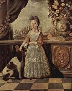 Kuhn Justus Engelhardt Portrait of Eleonor Darnhall oil painting